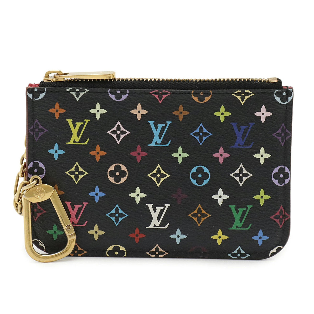 LOUIS VUITTON Monogram Multicolor Pochette Coin Case Noir Black Grenade